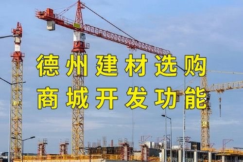 德州建材選購(gòu)商城開(kāi)發(fā)功能