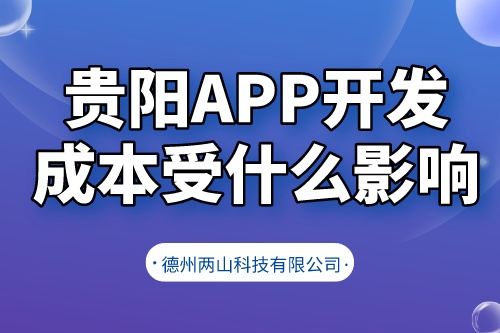 貴陽(yáng)app開發(fā)成本受什么影響